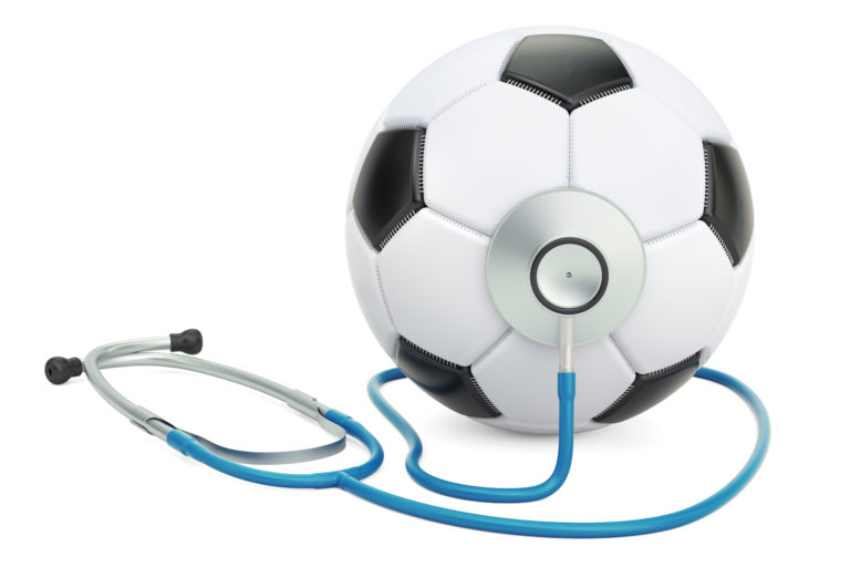 Soccer ball & stethoscope